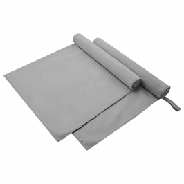 Sportiniai Rankšluosčiai 2 Pcs Tamsiai Pilka 90 X 180 Cm
