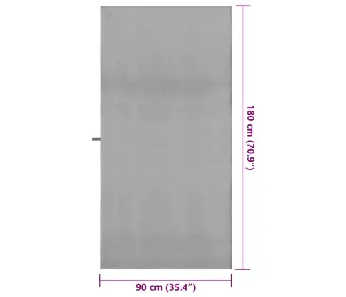 Sporta Dvieļi 2 Pcs Tumši Pelēks 90 X 180 Cm Vidaxl