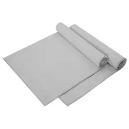 Sporta Dvieļi 2 Pcs Pelēka 140 X 70 Cm Poliesters Un Poliamīds Vidaxl