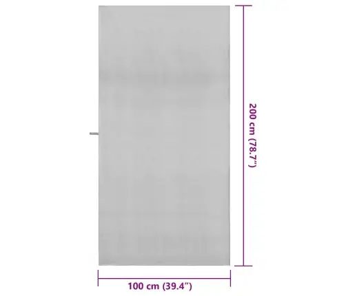 Sporta Dvieļi 2 Pcs Pelēka 200 X 100 Cm Poliesters Un Poliamīds Vidaxl