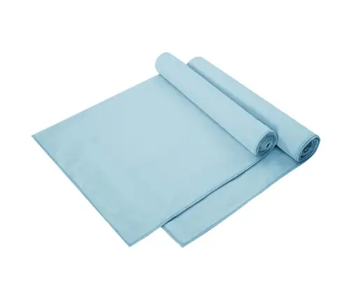Sporta Dvieļi 2 Pcs Zila 140 X 70 Cm Poliesters Un Poliamīds Vidaxl