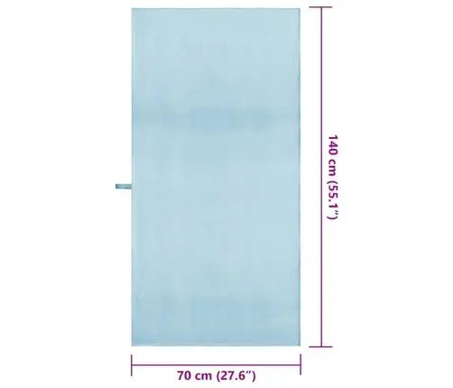 Sporta Dvieļi 2 Pcs Zila 140 X 70 Cm Poliesters Un Poliamīds Vidaxl