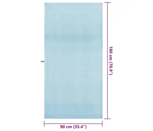 Spordirätikud 2 Pcs Sinine 180 X 90 Cm Polüester Ja Polüamiid