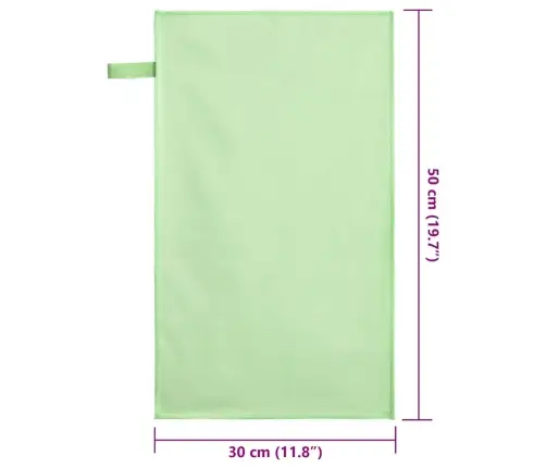 Sporta Dvieļi 2 Pcs Zaļa 50 X 30 Cm Poliesters Un Poliamīds Vidaxl