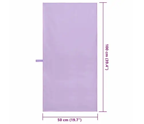 Sportiniai Rankšluosčiai 2 Pcs Violetinė 100 X 50 Cm