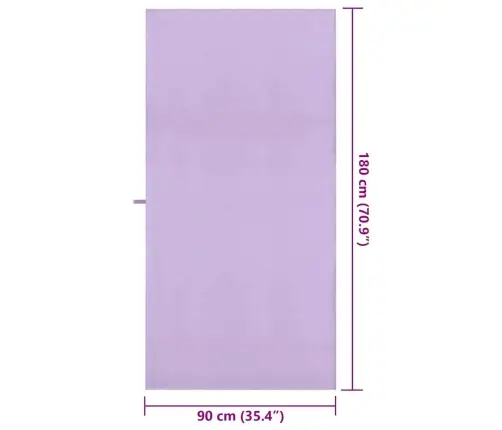 Sporta Dvieļi 2 Pcs Violeta 180 X 90 Cm Poliesters Un Poliamīds Vidaxl