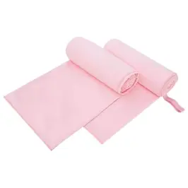 Sporta Dvieļi 2 Pcs Rozā 200 X 100 Cm Poliesters Un Poliamīds Vidaxl