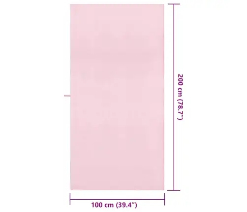 Spordirätikud 2 Pcs Roosa 200 X 100 Cm Polüester Ja Polüamiid