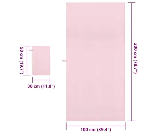 Sporto Rankšluosčių Rinkinys 2 Pcs Rožinė Audinys