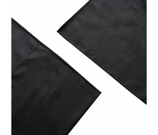 Lauko Kėdžių Rankšluosčiai 2 Pcs Juoda 130 X 60 Cm