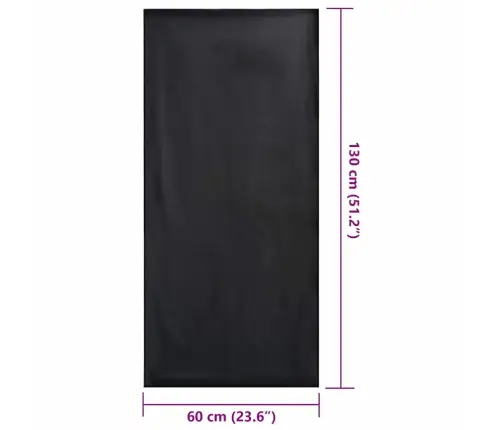 Lauko Kėdžių Rankšluosčiai 2 Pcs Juoda 130 X 60 Cm