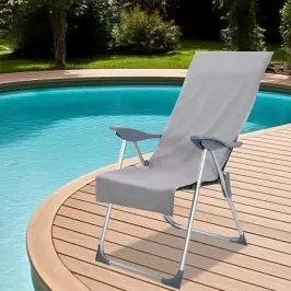Āra Krēsla Dvieļi 2 Pcs Tumši Pelēka 130 X 60 Cm Vidaxl