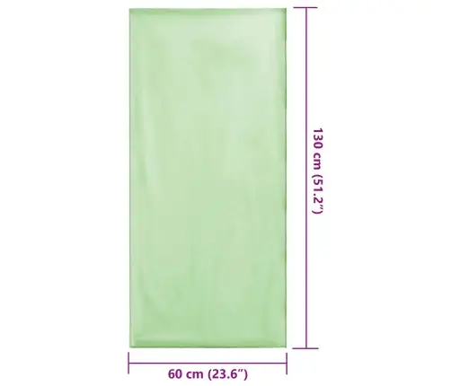 Välis Tooli Rätikud 2 Pcs Roheline 130 X 60 Cm