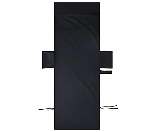 Päikesevoodi Linad 2 Pcs Must 210 X 75 Cm