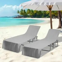 Päikesevoodi Linad 2 Pcs Tumehall 210 X 75 Cm