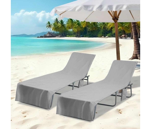 Gulinčio Rankšluosčiai 2 Pcs Tamsiai Pilka 210 X 75 Cm