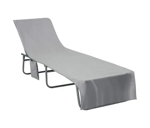 Päikesevoodi Linad 2 Pcs Tumehall 210 X 75 Cm