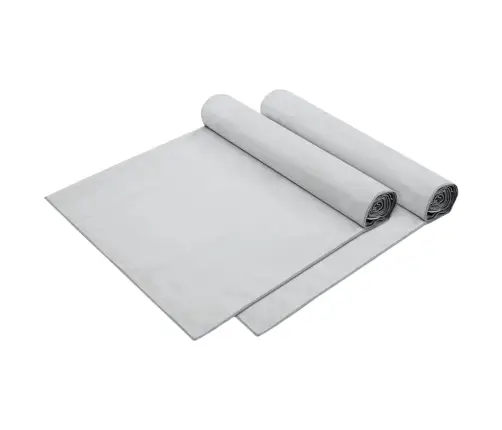 Sauļošanās Dvieli 2 Pcs Pelēka 210 X 75 Cm Vidaxl