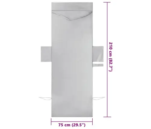 Sauļošanās Dvieli 2 Pcs Pelēka 210 X 75 Cm Vidaxl