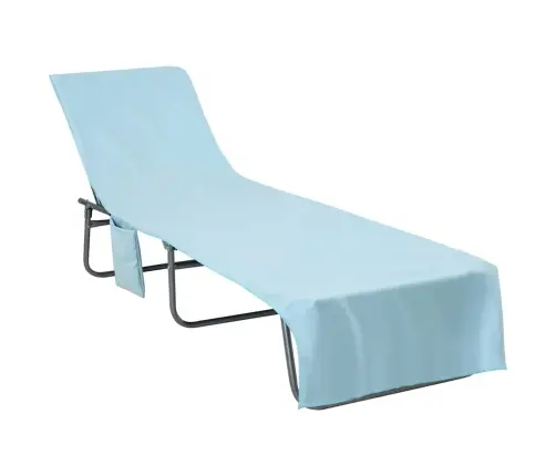 Sauļošanās Dvieli 2 Pcs Zila 210 X 75 Cm Vidaxl