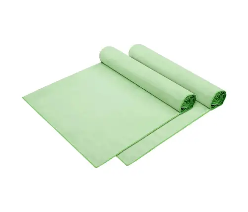 Sauļošanās Dvieli 2 Pcs Zaļa 210 X 75 Cm Vidaxl