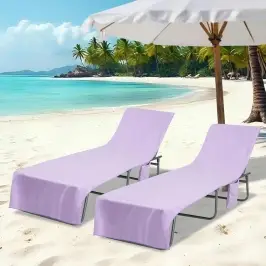Sauļošanās Dvieli 2 Pcs Violeta 210 X 75 Cm Vidaxl
