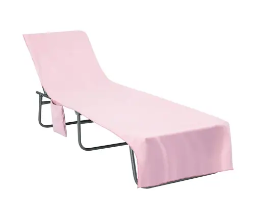 Sauļošanās Dvieli 2 Pcs Rozā 210 X 75 Cm Vidaxl