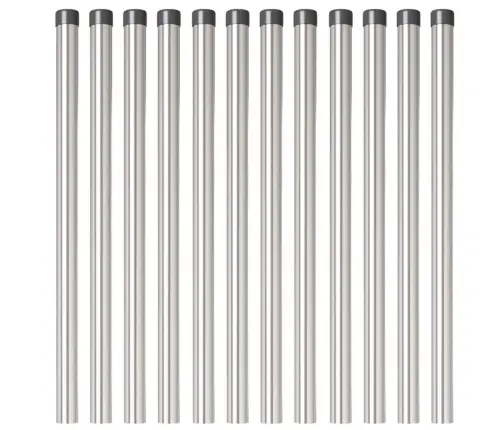 Žoga Stabi 12 Pcs Sudraba 50 Cm Cinkots Tērauds Vidaxl