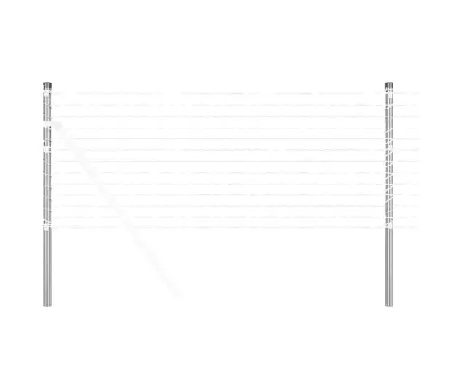 Žoga Stabi 12 Pcs Sudraba 50 Cm Cinkots Tērauds Vidaxl