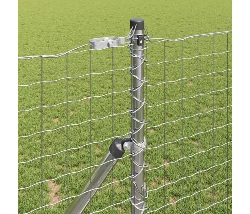 Aiapost 12 Pcs Hõbedane Pulbervärvitud Teras