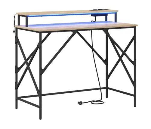 Galds Sonomas Ozola 100 X 50 X 86.5 Cm Inženierijas Koks Vidaxl