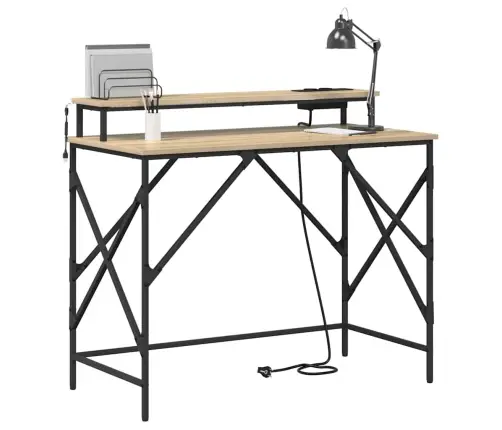 Galds Sonomas Ozola 100 X 50 X 86.5 Cm Inženierijas Koks Vidaxl