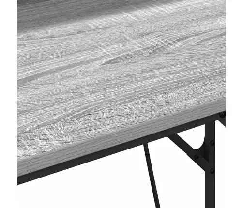 Galds Pelēka Sonomas Ozola 100 X 50 X 86.5 Cm Inženierijas Koks Vidaxl