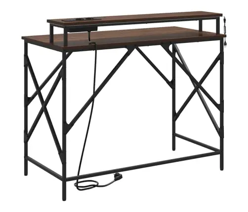 Stalas Ruda Ąžuolo 100 X 50 X 86.5 Cm Apdirbta Mediena