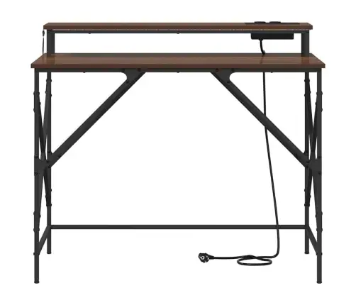 Stalas Ruda Ąžuolo 100 X 50 X 86.5 Cm Apdirbta Mediena