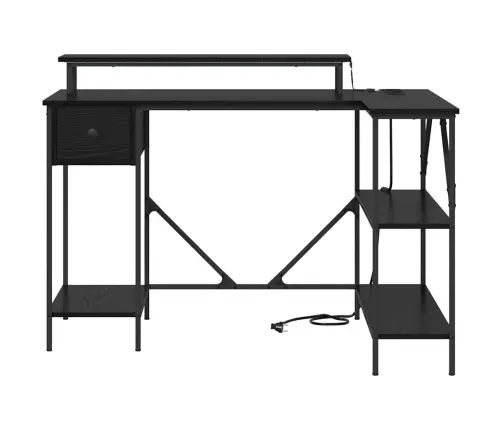 Galds Melns Ozols 120 X 79 X 86.5 Cm Inženierijas Koks Vidaxl