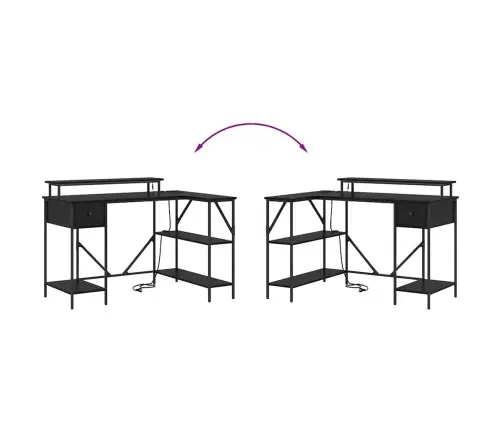 Galds Melns Ozols 120 X 79 X 86.5 Cm Inženierijas Koks Vidaxl