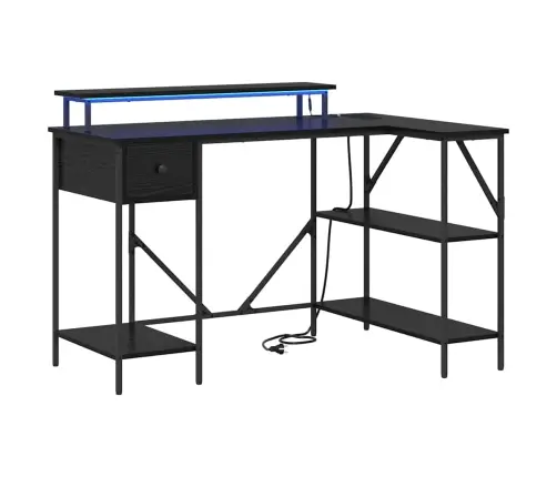 Galds Melns Ozols 120 X 79 X 86.5 Cm Inženierijas Koks Vidaxl