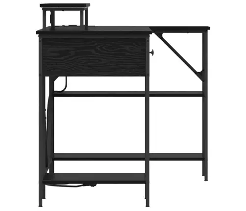 Galds Melns Ozols 120 X 79 X 86.5 Cm Inženierijas Koks Vidaxl