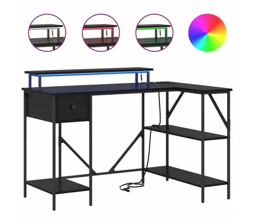 Galds Melns Ozols 120 X 79 X 86.5 Cm Inženierijas Koks Vidaxl