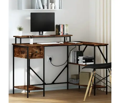 Galds Dūmakaina Ozolkoka 120 X 79 X 86.5 Cm Inženierijas Koks Vidaxl