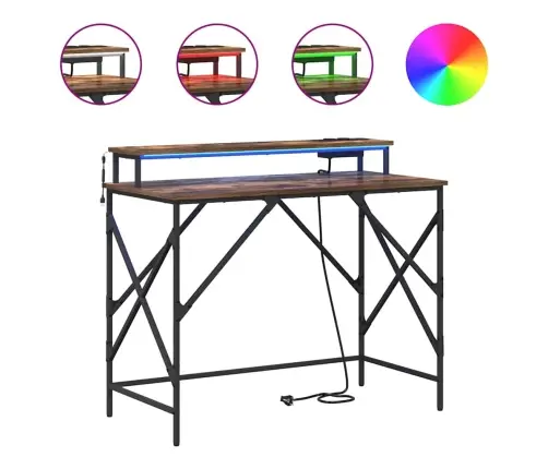 Galds Dūmakaina Ozolkoka 120 X 79 X 86.5 Cm Inženierijas Koks Vidaxl