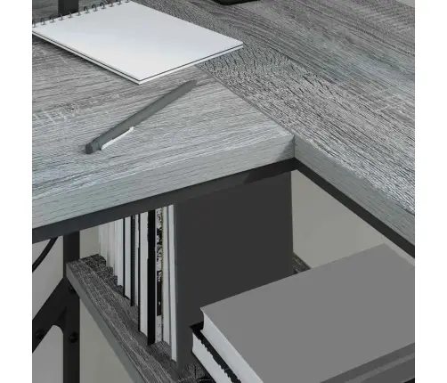 Galds Pelēka Sonomas Ozola 120 X 79 X 86.5 Cm Inženierijas Koks Vidaxl