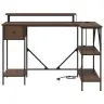 Galds Brūna Ozolkoka 120 X 79 X 86.5 Cm Inženierijas Koks Vidaxl