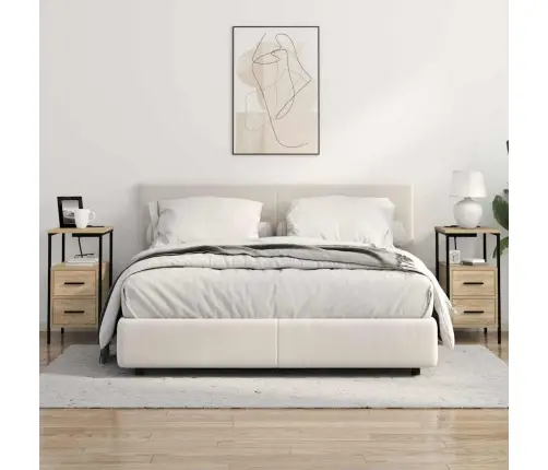 Gultas Skapji Ar Atvilktni 2 Pcs Sonomas Ozola 30 X 48 X 61 Cm Vidaxl