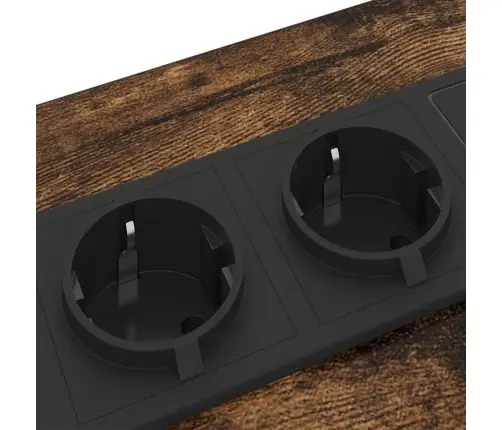 Gultas Skapji 2 Pcs Dūmakaina Ozolkoka 30 X 48 X 61 Cm Vidaxl