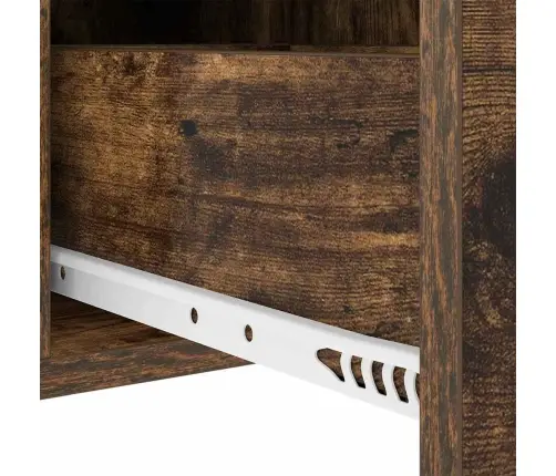 Gultas Skapji 2 Pcs Dūmakaina Ozolkoka 30 X 48 X 61 Cm Vidaxl