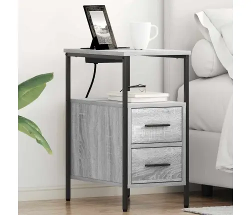 Öölambi Kapp 2 Pcs Hall Sonoma 30 X 48 X 61 Cm Tehispuit