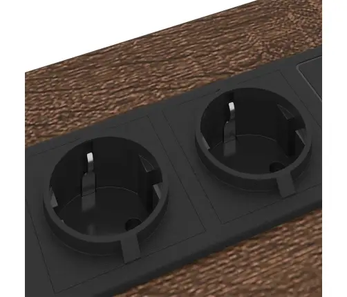 Nakts Skapītis Brūna Ozolkoka 30 X 48 X 61 Cm Inženierijas Koks Vidaxl