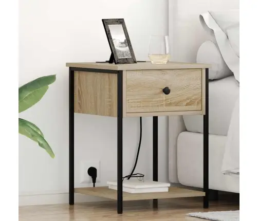 Šalia Lovos Spintelė Su Stalčių Sonoma Ąžuolas 42 X 41 X 56 Cm